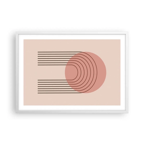 Plakat w białej ramie - Nieodparte przyciąganie - 70x50 cm