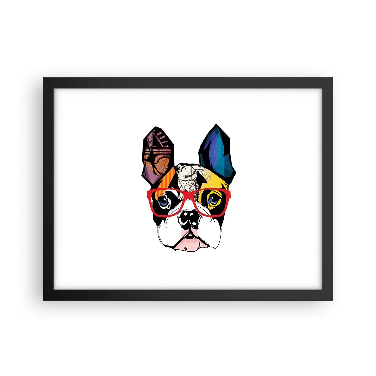 Plakat w czarnej ramie - Intelektualista - 40x30 cm