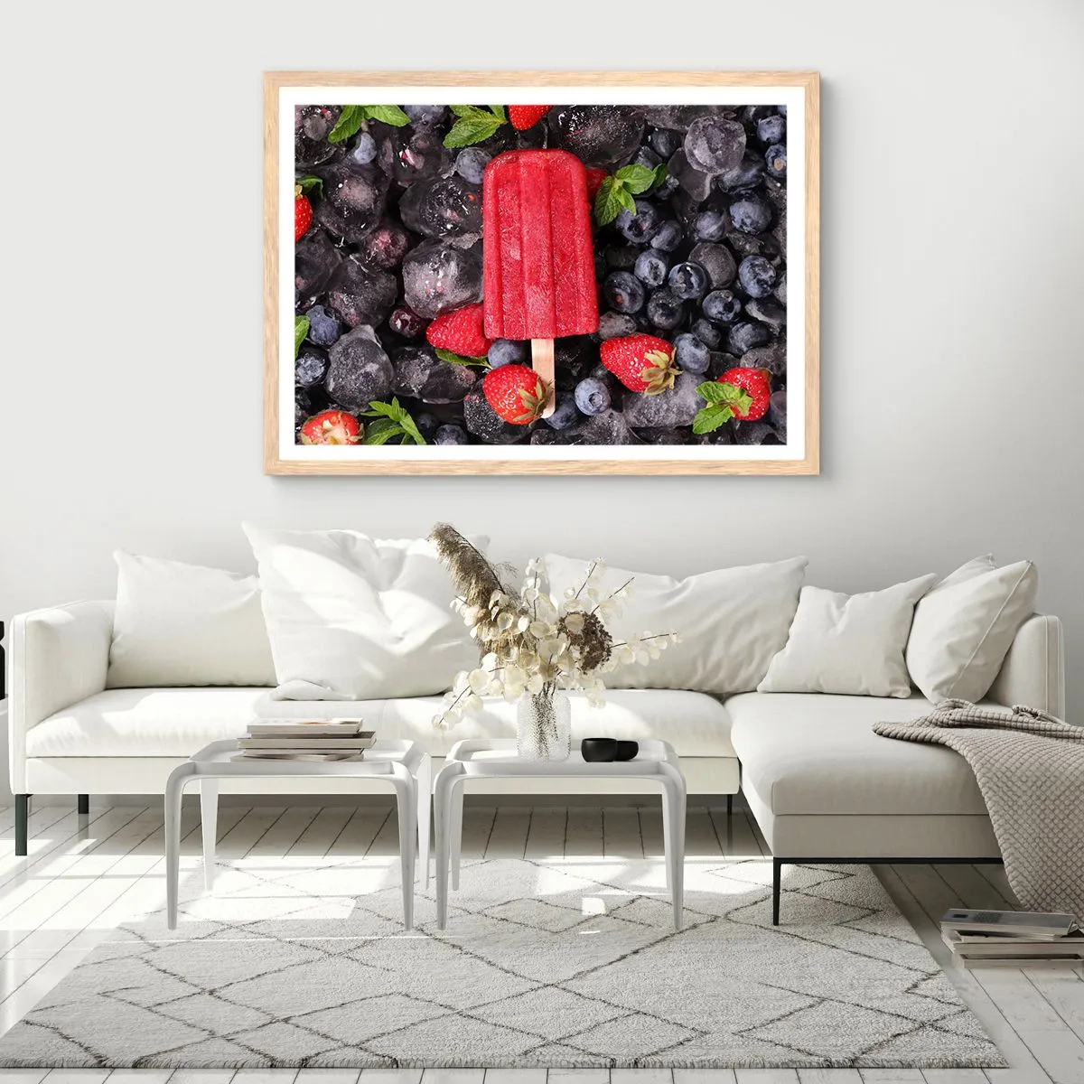 Plakat w ramie jasny dąb - Smak gorącego lata - 100x70 cm