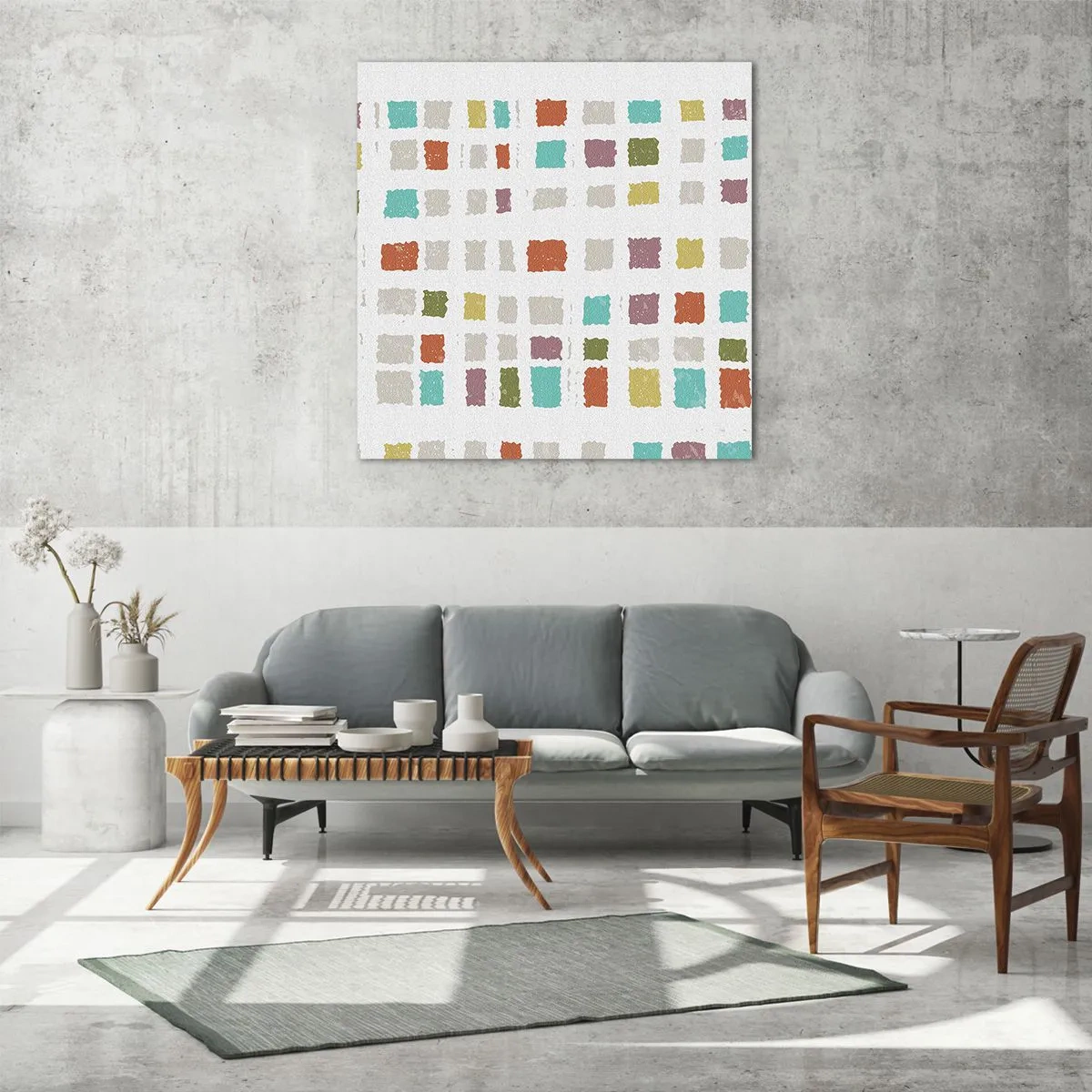 Obraz na szkle - Nieznana gra - 60x60 cm