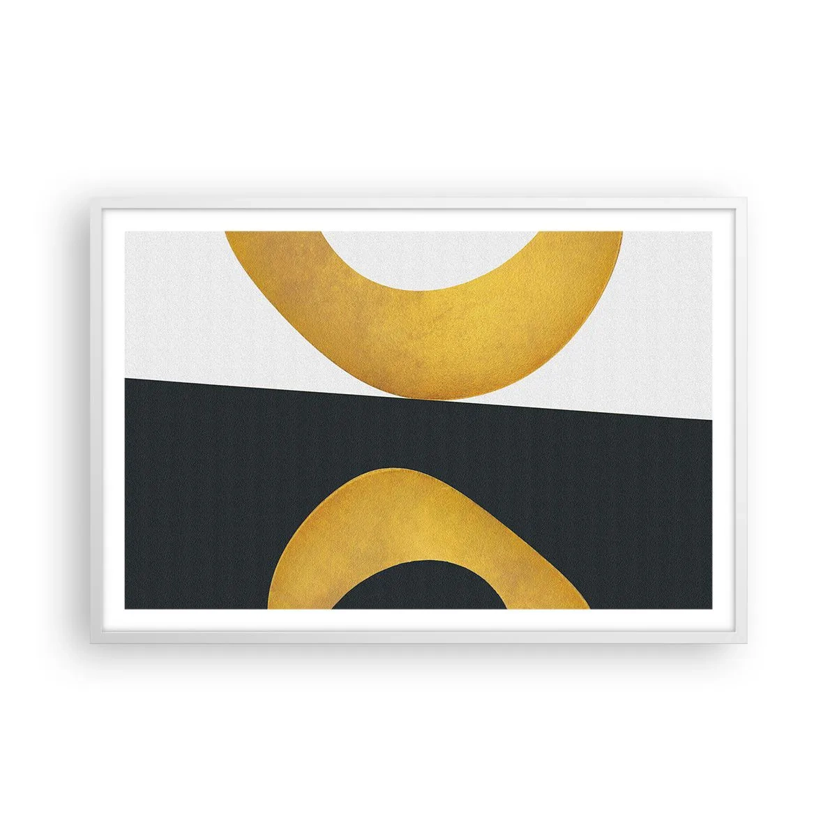 Plakat w białej ramie - Po pierwsze: złoto - 91x61 cm