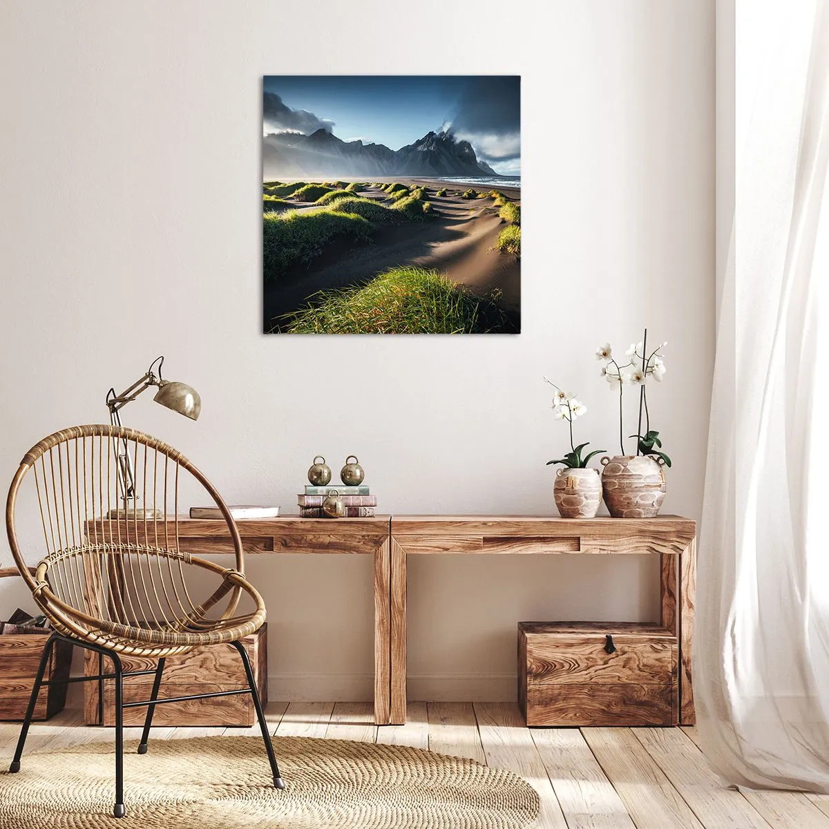 Obraz na płótnie - Harmonia żywiołów - 40x40 cm