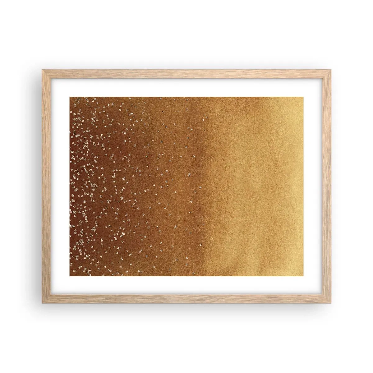 Plakat w ramie jasny dąb - Narodziny światła - 50x40 cm