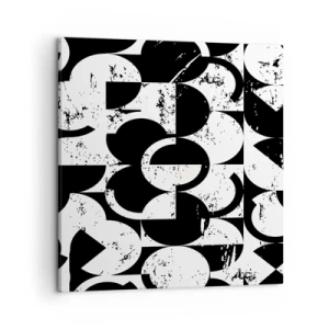 Obraz na płótnie - Białe jest białe, a czarne czarne - 50x50 cm
