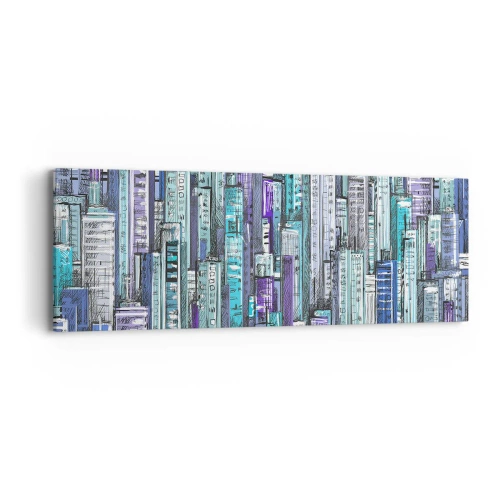 Obraz na płótnie - Pobłękitniałe od nieba - 90x30 cm