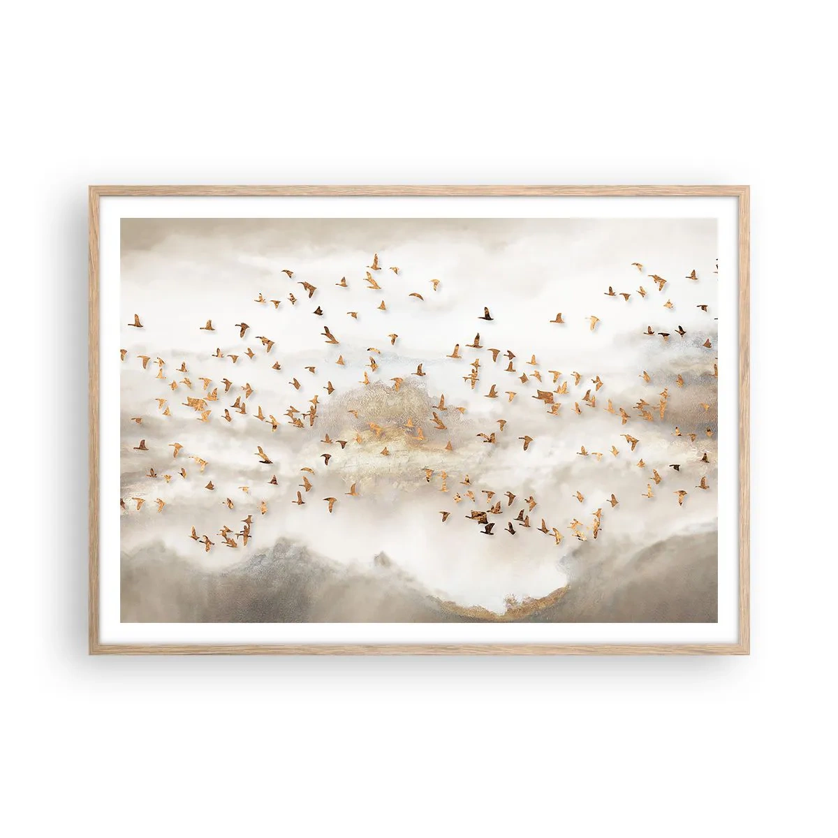 Plakat w ramie jasny dąb - Już czas… - 100x70 cm