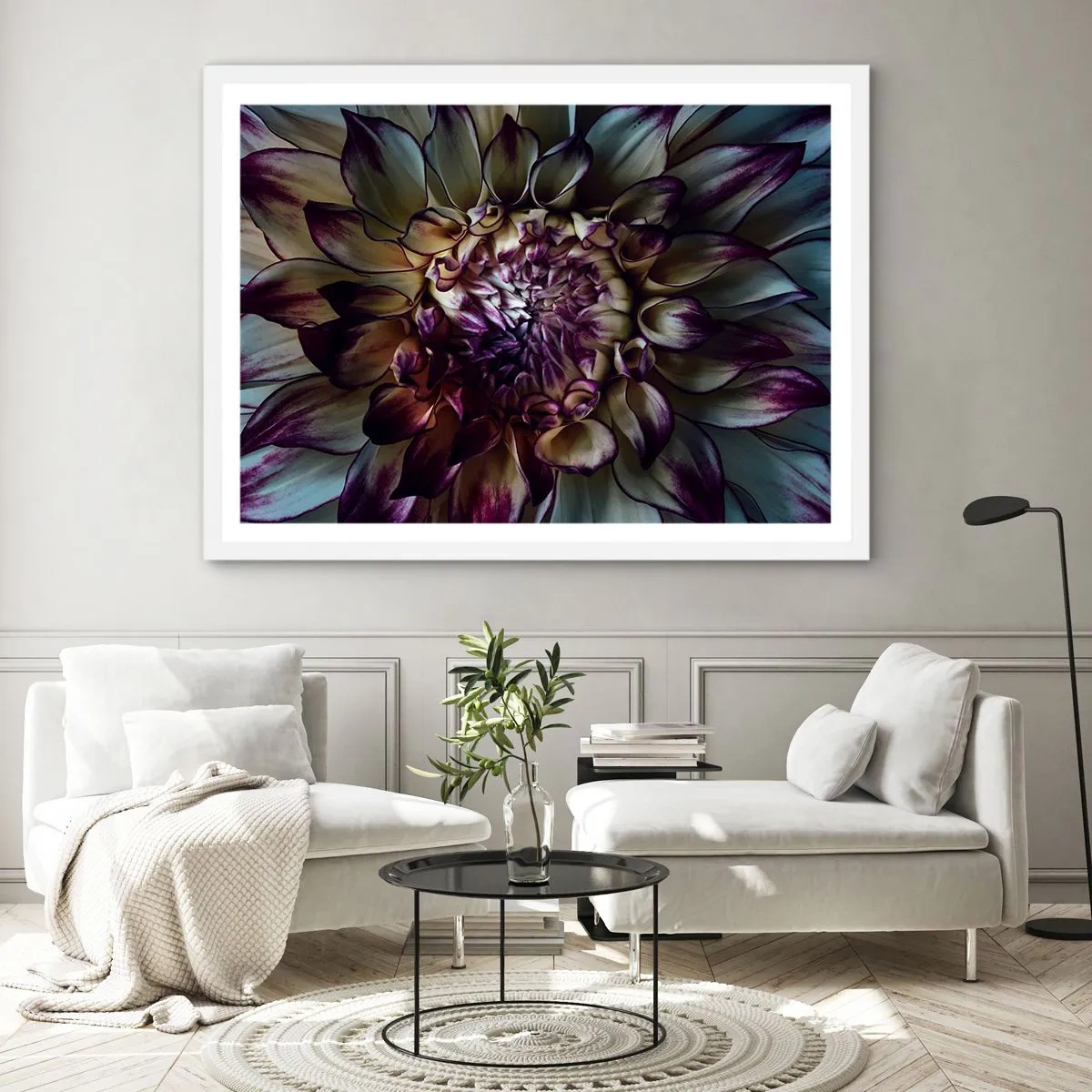 Plakat w białej ramie - Rozkwit młodości - 40x30 cm
