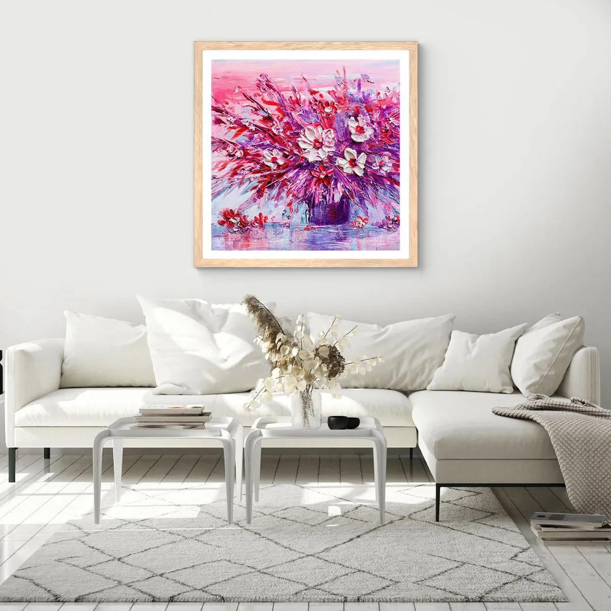 Plakat w ramie jasny dąb - Niewinność i namiętność - 60x60 cm