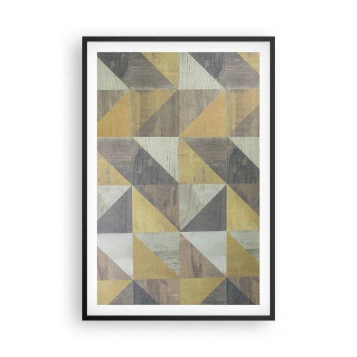 Plakat w czarnej ramie - Pod kątem trójkąta - 61x91 cm