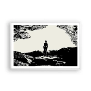 Plakat w białej ramie - Nowe spojrzenie - 91x61 cm