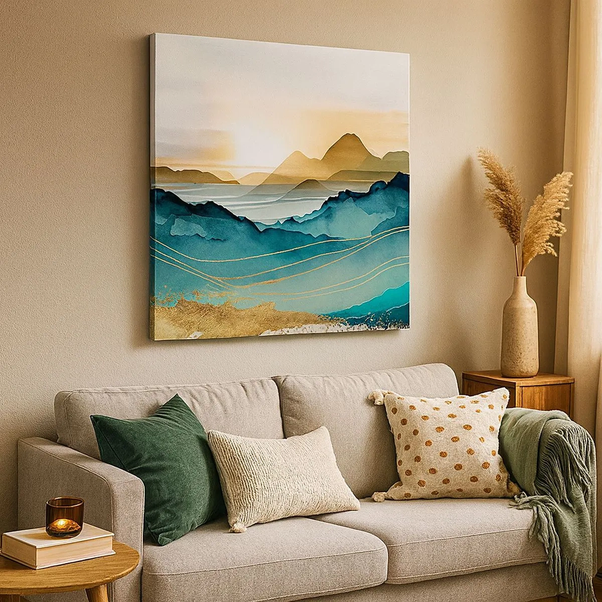 Obraz na płótnie - Na granicy abstrakcji – pejzaż - 30x30 cm