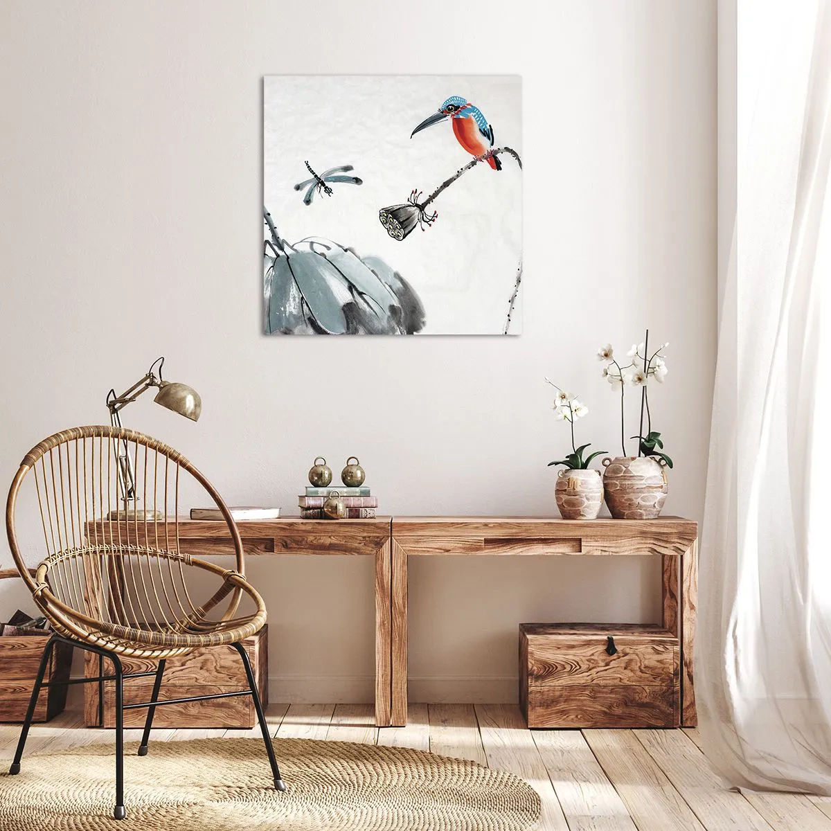 Obraz na płótnie - Życie łąki - 40x40 cm