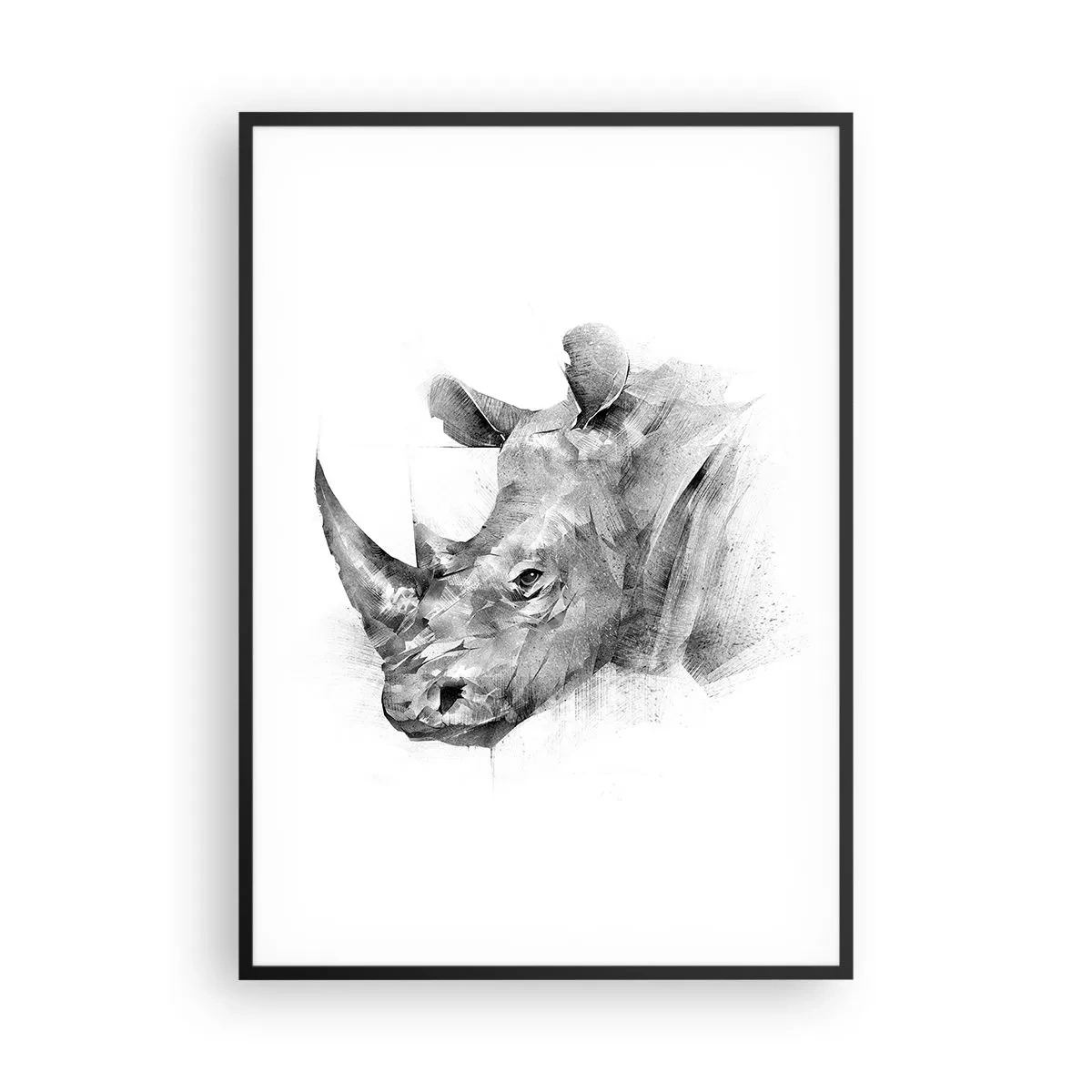 Plakat w czarnej ramie - Afrykański portret - 70x100 cm