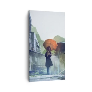 Obraz na płótnie - Ożywczy deszcz - 45x80 cm