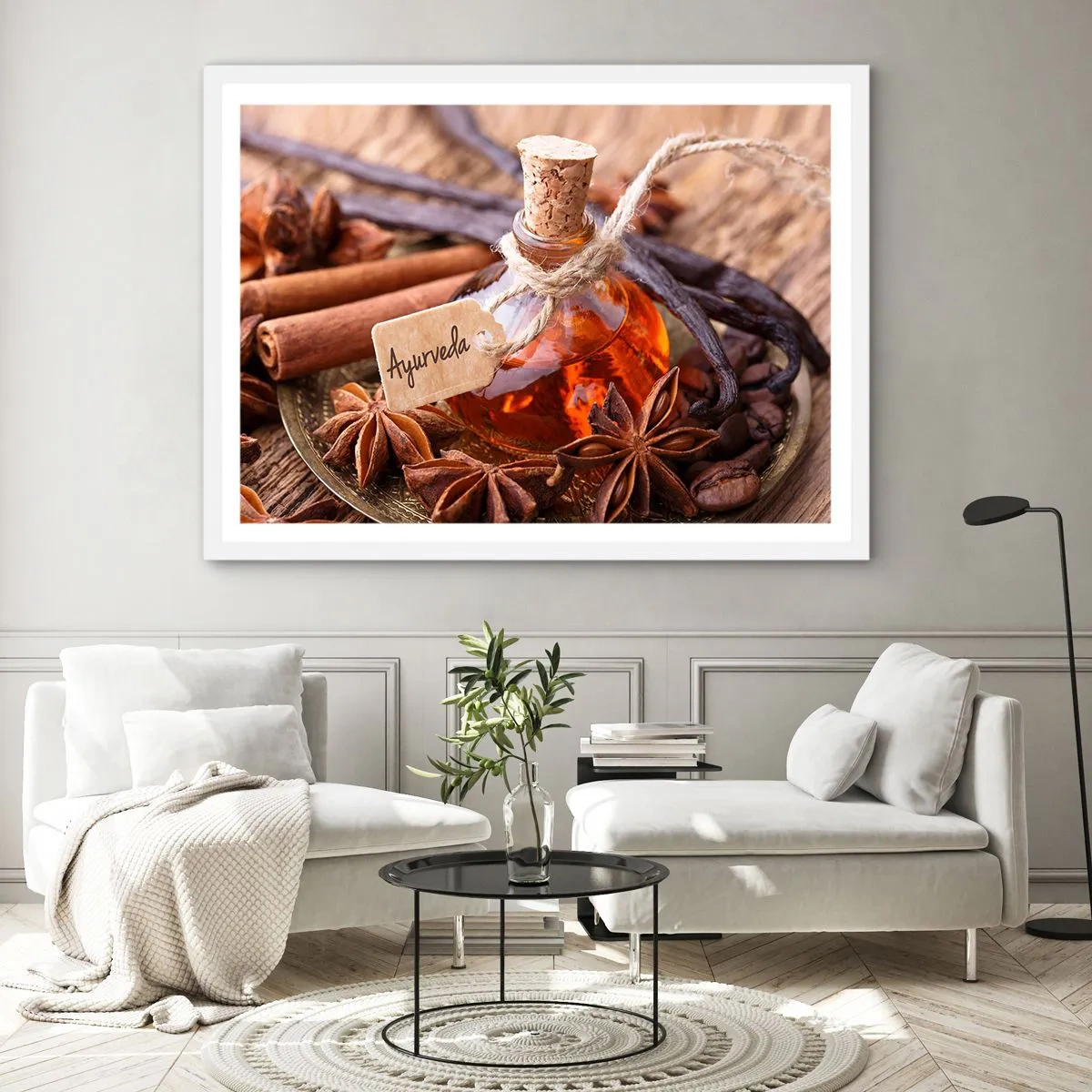 Plakat w białej ramie - Ku jedności ciała i ducha - 100x70 cm