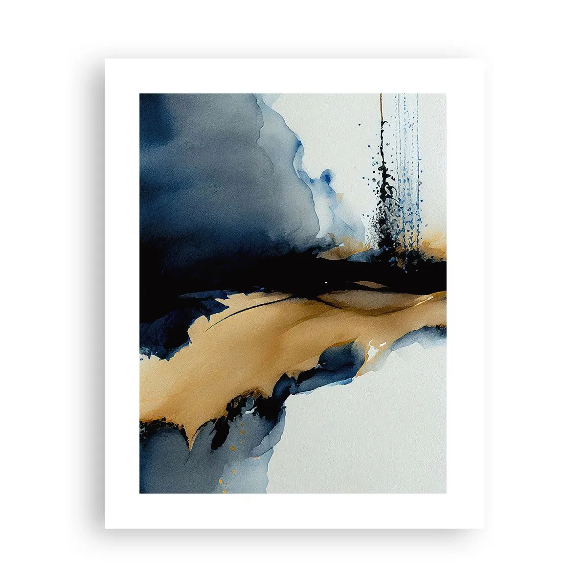 Plakat - Za zasłoną - 40x50 cm