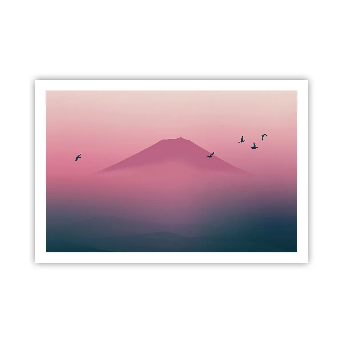 Plakat - Wędrowcy ponad chmurami - 91x61 cm