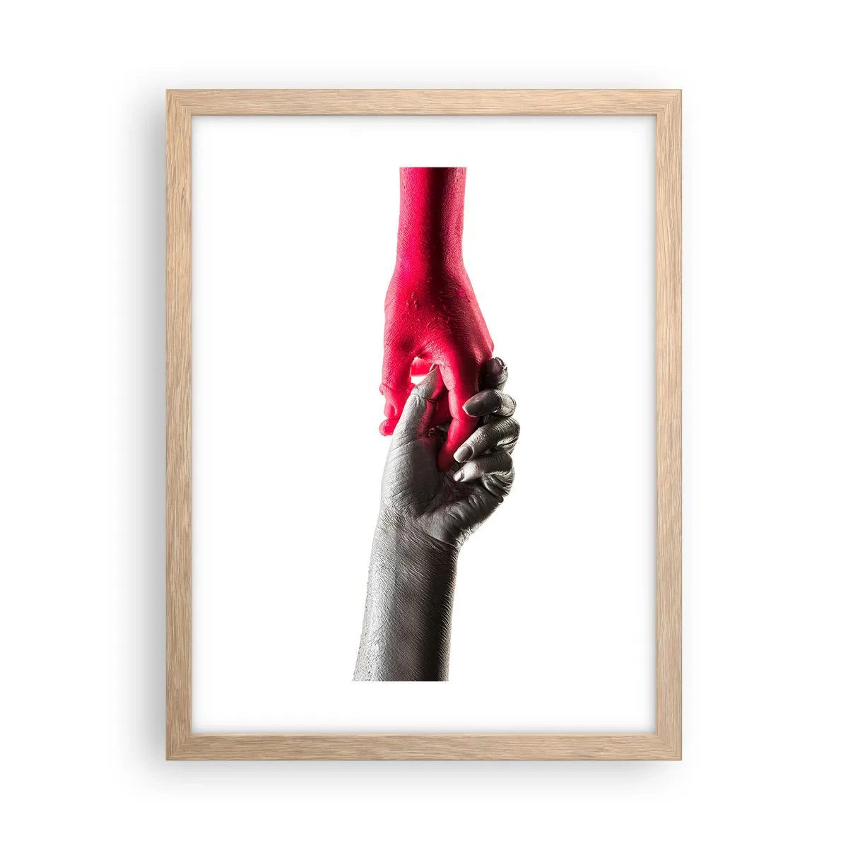 Plakat w ramie jasny dąb - Razem, choć inni - 30x40 cm