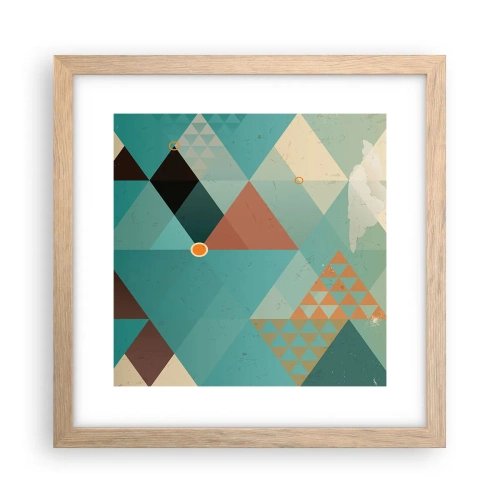Plakat w ramie jasny dąb - Jedność wielości, wielość jedności - 30x30 cm