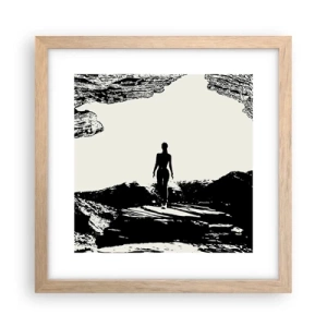 Plakat w ramie jasny dąb - Nowe spojrzenie - 30x30 cm