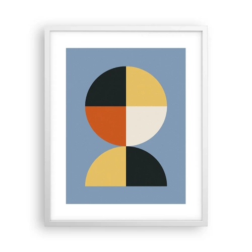 Plakat w białej ramie - Patrz i licz - 40x50 cm