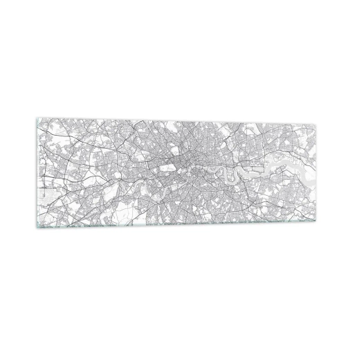 Obraz na szkle - Mapa londyńskiego labiryntu - 90x30 cm