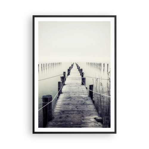 Plakat w czarnej ramie - Zanurz się w spokoju - 70x100 cm