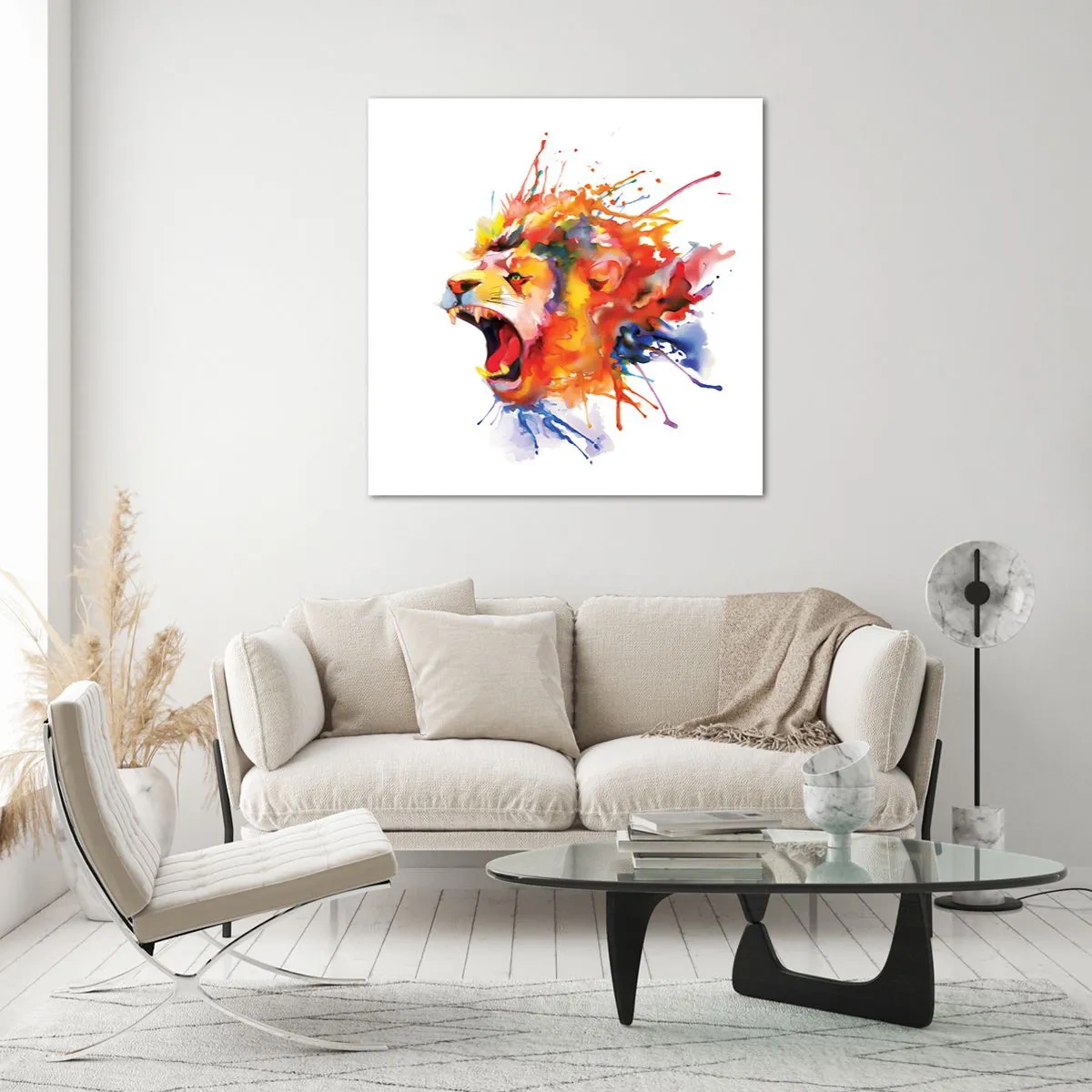 Obraz na szkle - Wybuchnąć gniewem  - 70x70 cm