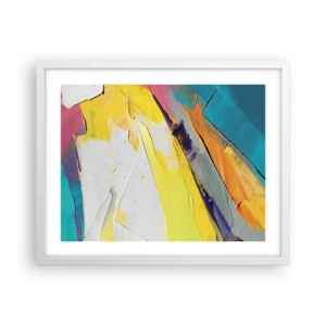 Plakat w białej ramie - Anatomia światła - 50x40 cm