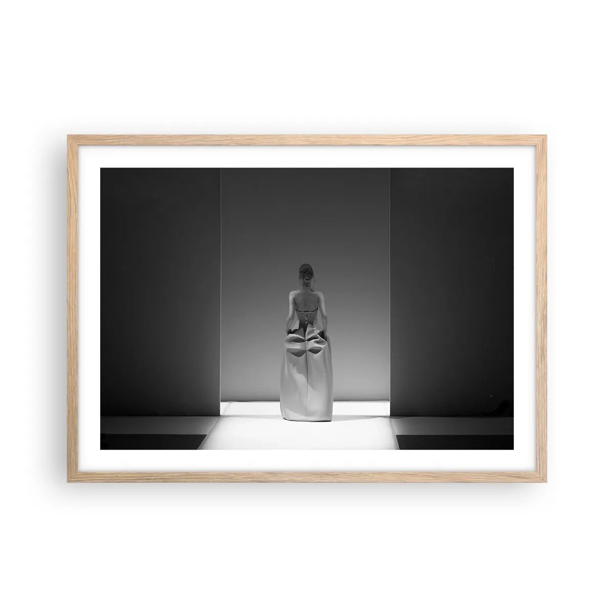 Plakat w ramie jasny dąb - Wyrafinowana prostota - 70x50 cm