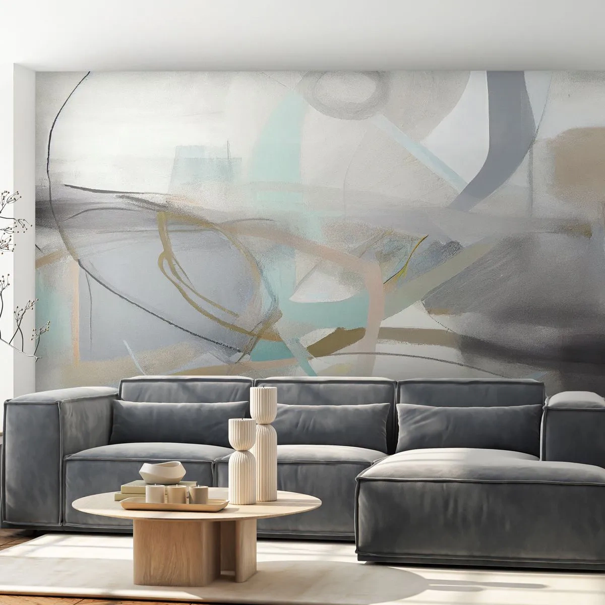 Fototapeta Premium Sand - Abstrakcja zamglona - Abstrakcja, Sztuka, Jasny - 300x210 cm