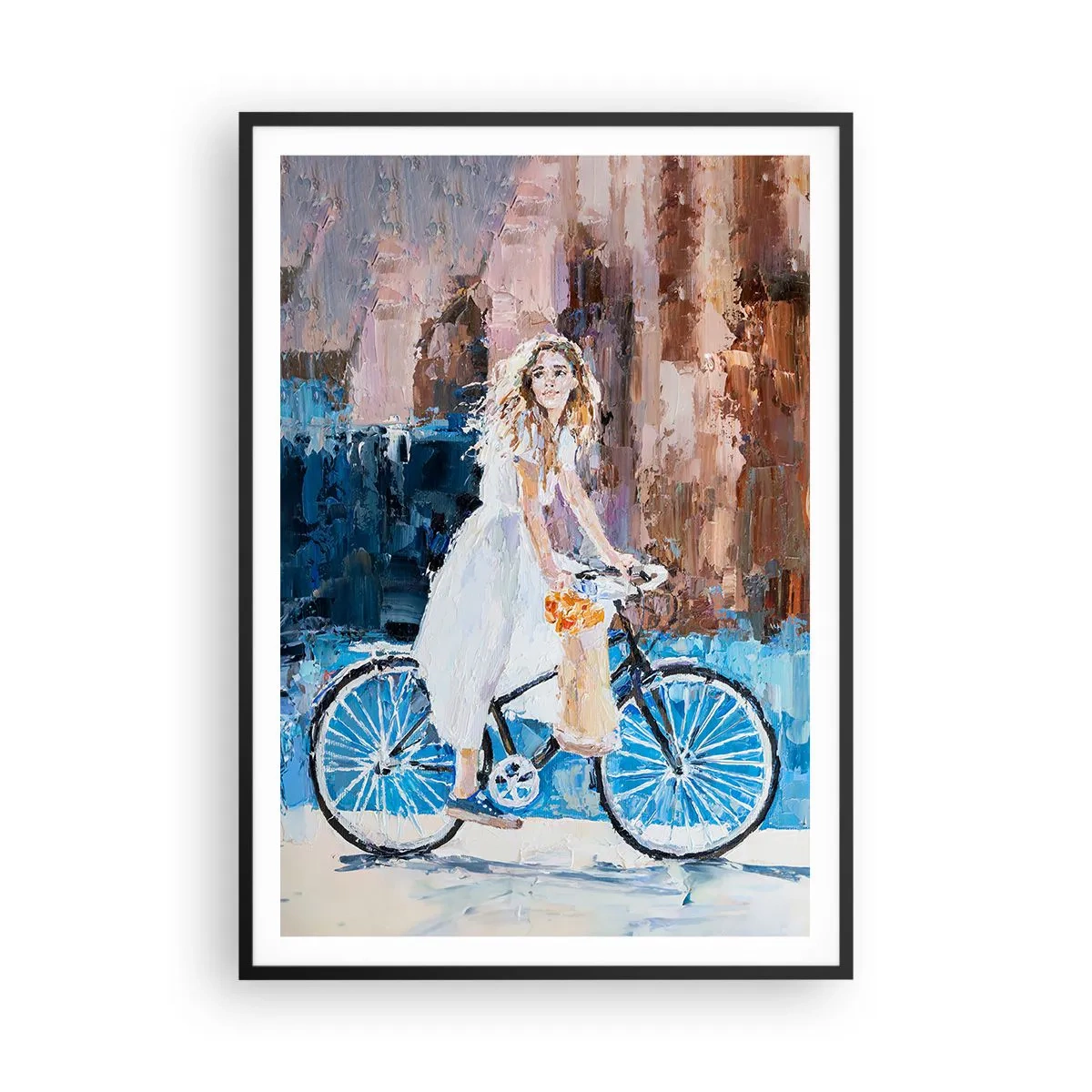 Plakat w czarnej ramie - Radość o poranku - 70x100 cm