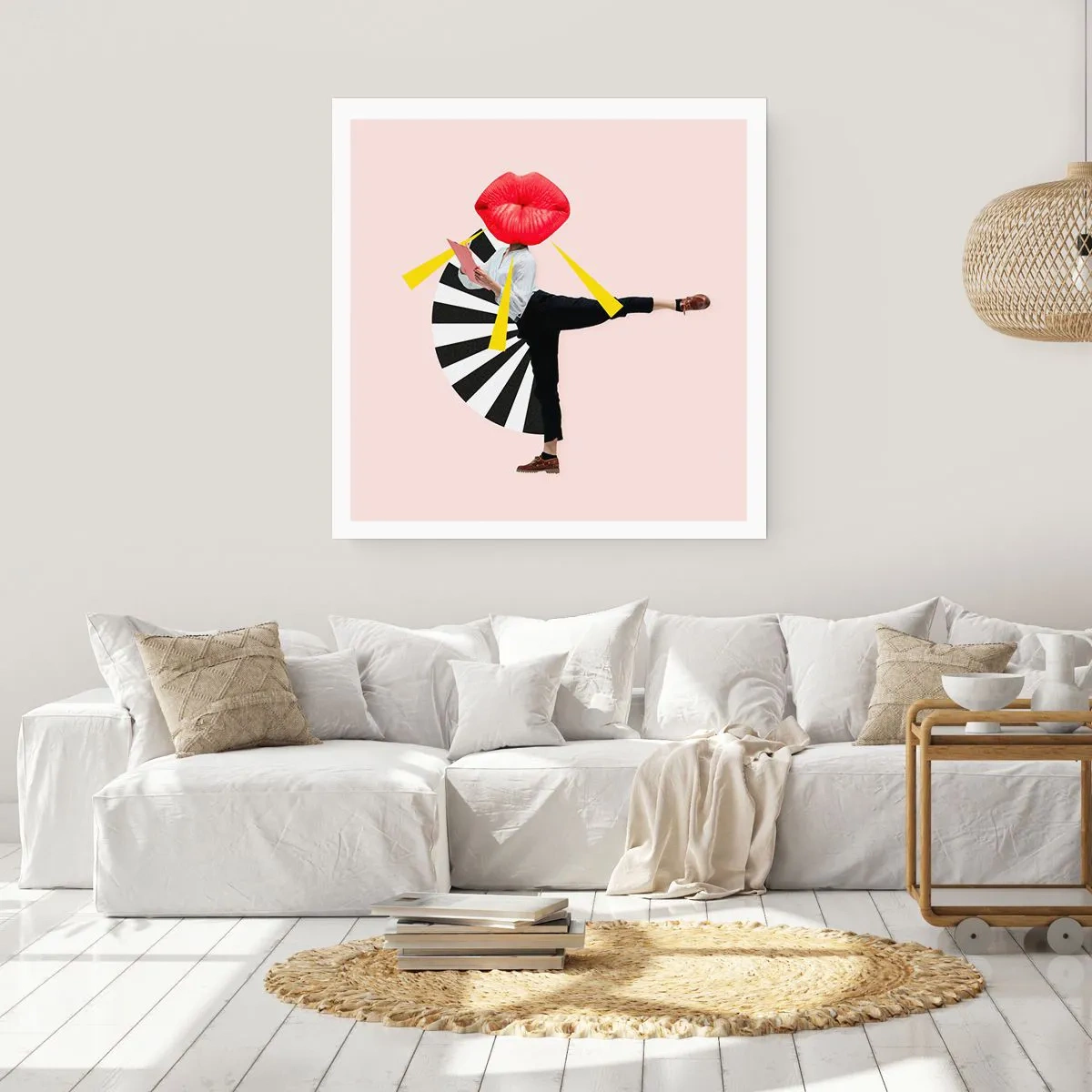 Plakat - Surrealistyczny pop-art - 40x40 cm