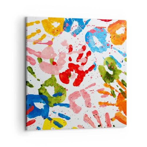 Obraz na płótnie - Idź po śladach - 60x60 cm