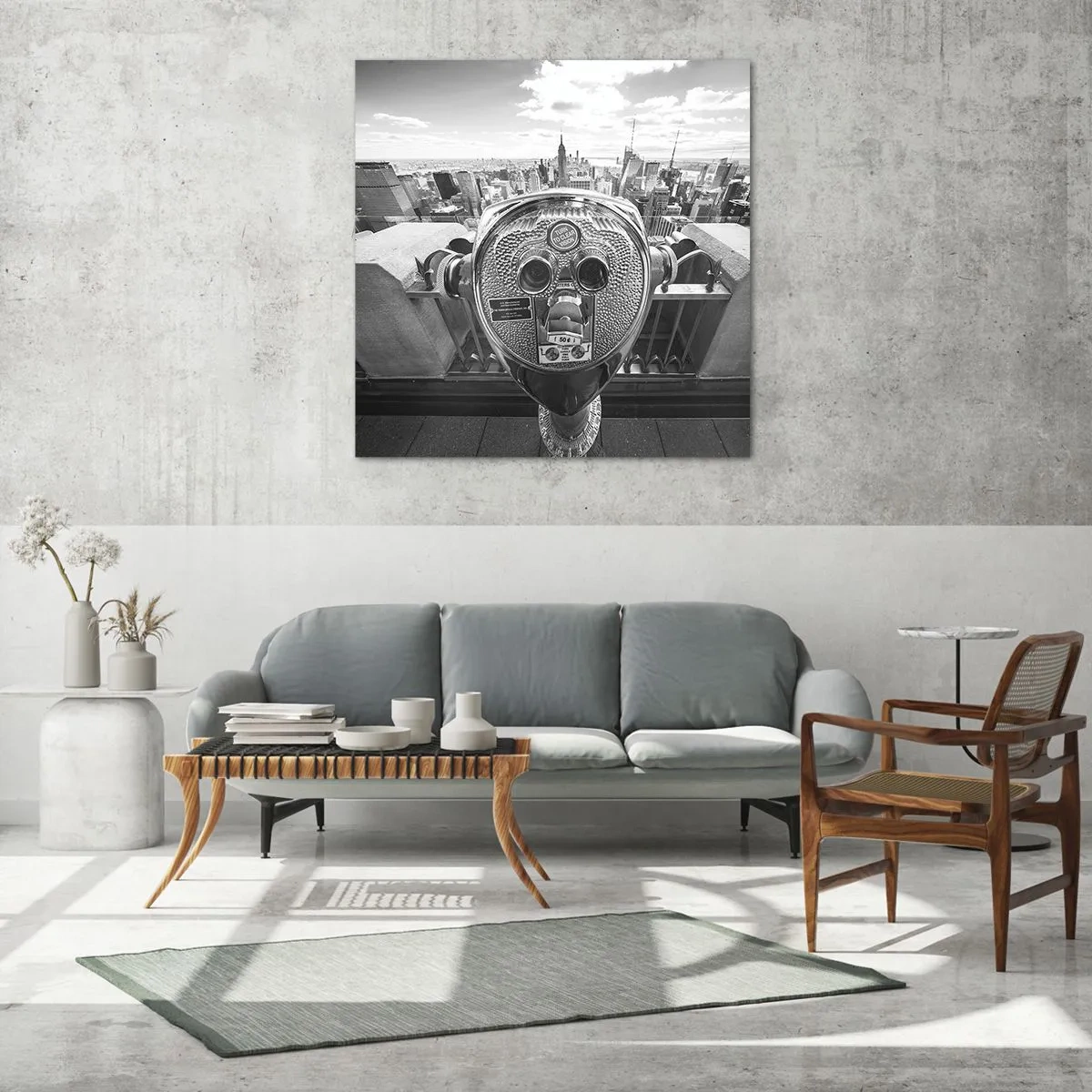 Obraz na szkle - Miasto nad miastami - 70x70 cm