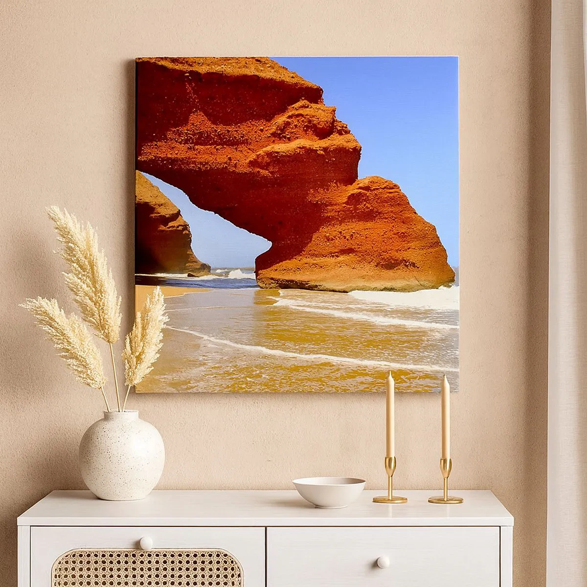 Obraz na płótnie - Woda i wiatr przez tysiące lat - 30x30 cm