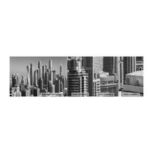 Fototapeta Próbka Premium Sand - Miasto nad pustynią - Architektura, Miasto, Dubaj - 100x30 cm