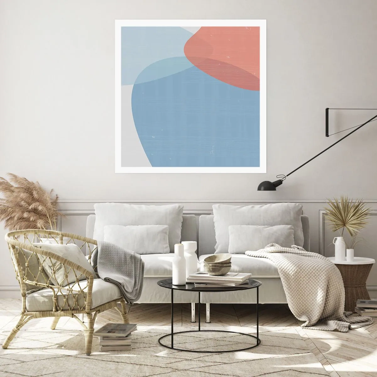 Plakat - Pastelowe związki - 50x50 cm