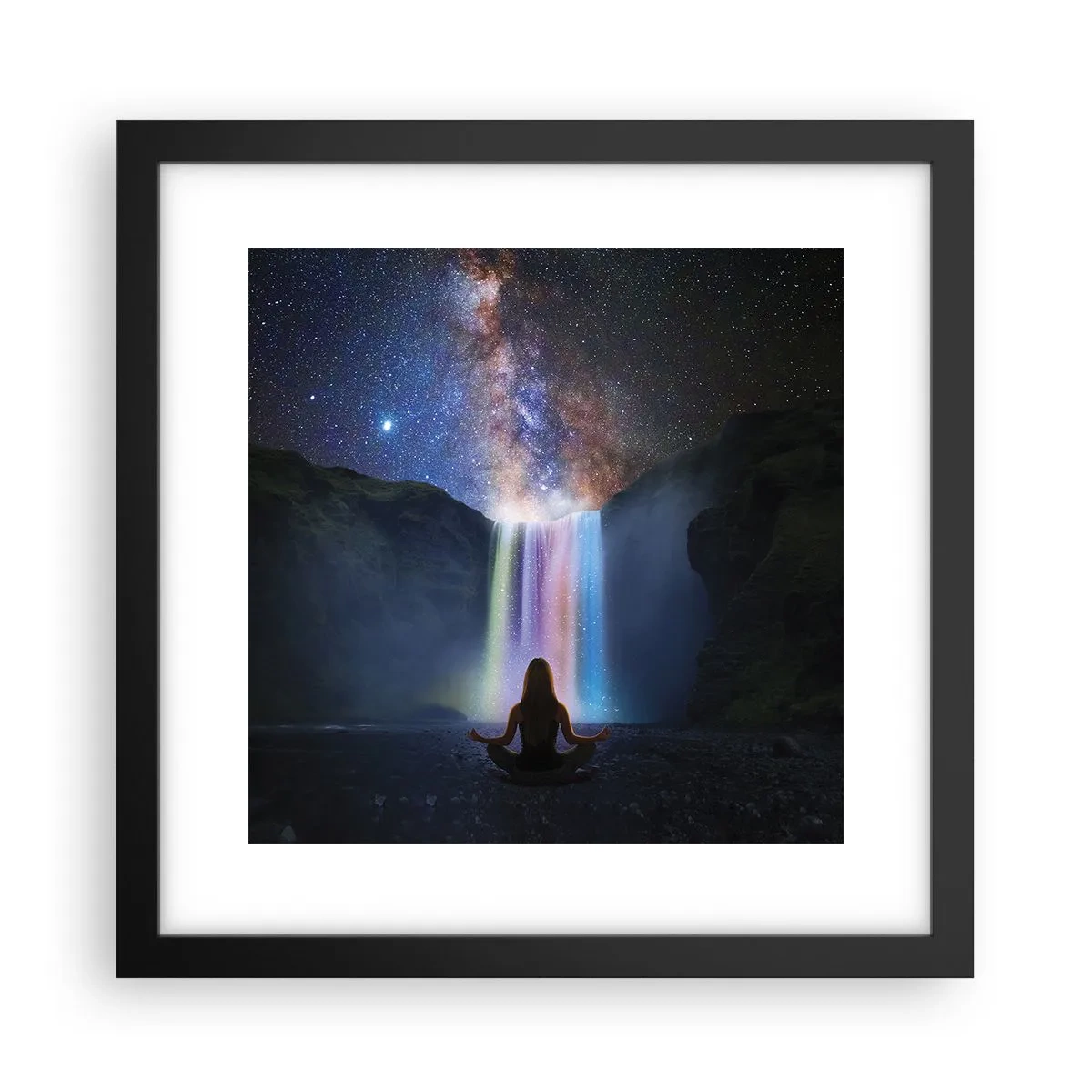 Plakat w czarnej ramie - Absolutna harmonia - 30x30 cm