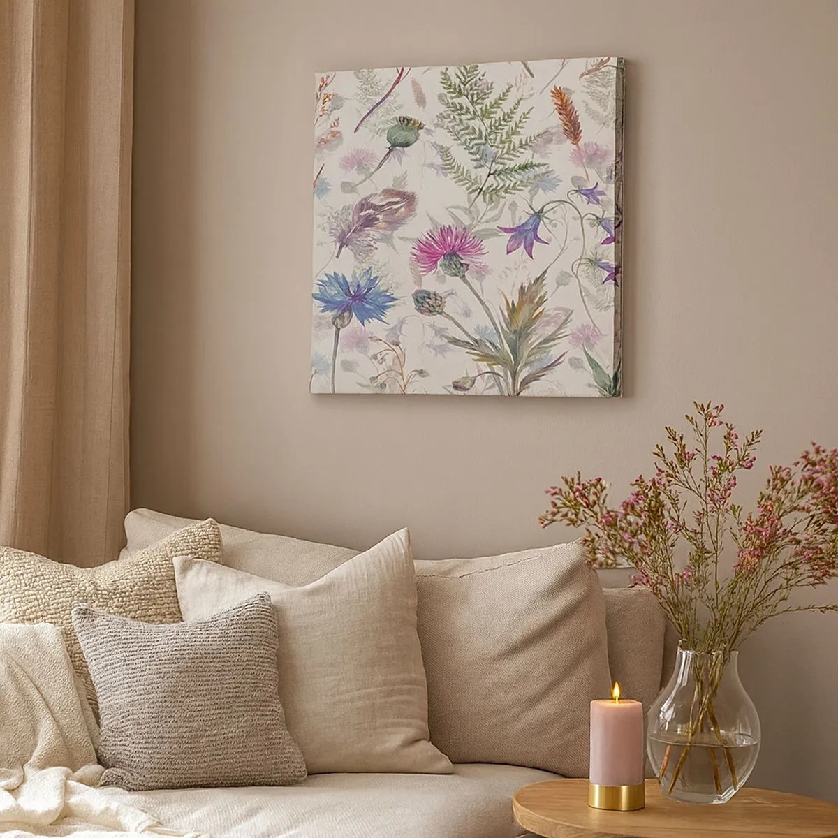 Obraz na płótnie - Polski zielnik - 30x30 cm