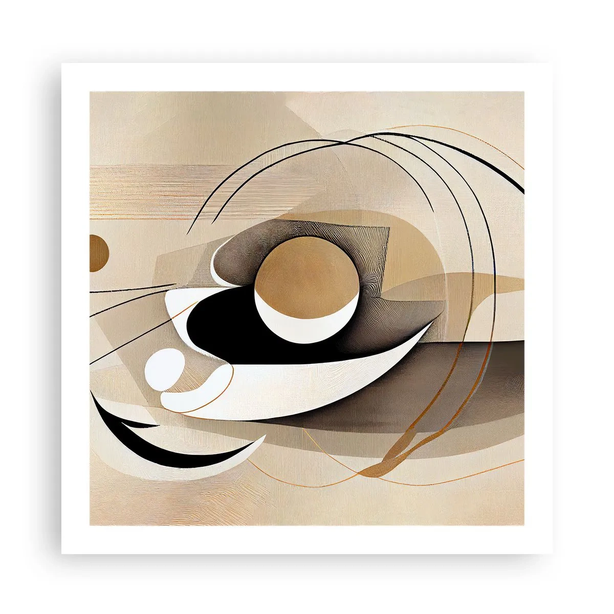 Plakat - Kompozycja: istota rzeczy - 60x60 cm