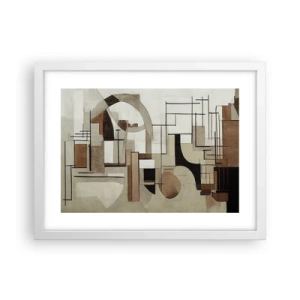 Plakat w białej ramie - Pejzaż miejski 2.0 - 40x30 cm