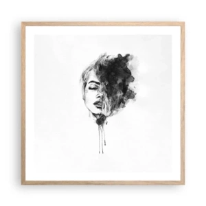 Plakat w ramie jasny dąb - O czym marzy dziewczyna - 60x60 cm