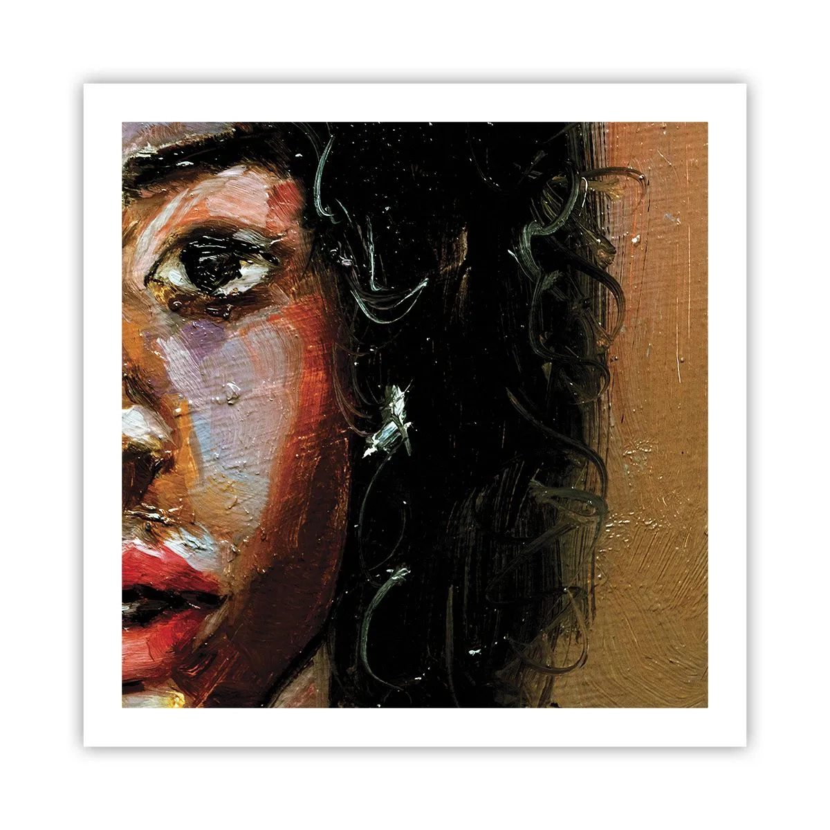 Plakat - Czerń i blask - 60x60 cm