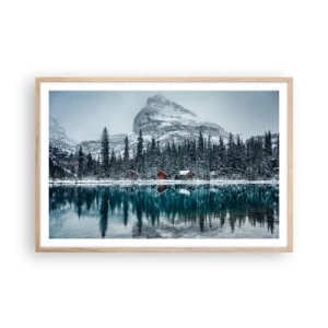 Plakat w ramie jasny dąb - Kanadyjskie zacisze - 91x61 cm