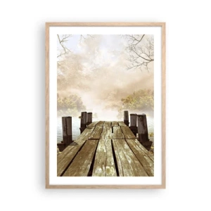 Plakat w ramie jasny dąb - Łagodny smutek jesieni - 50x70 cm