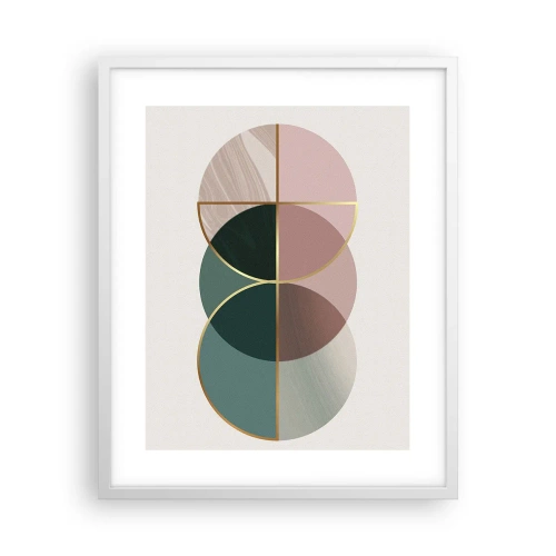 Plakat w białej ramie - Koło za kołem… - 40x50 cm