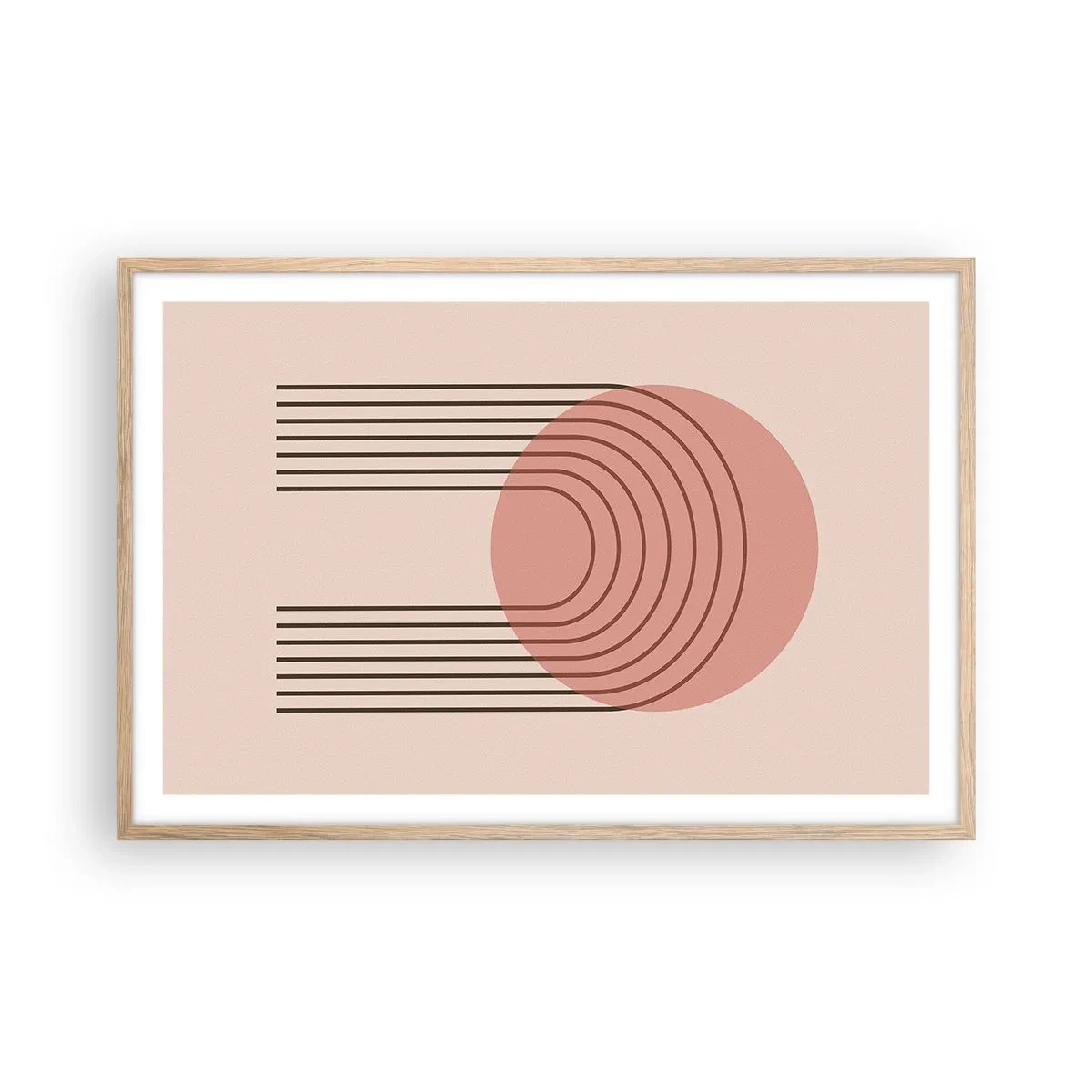 Plakat w ramie jasny dąb - Nieodparte przyciąganie - 91x61 cm