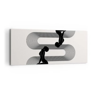 Obraz na płótnie - Zmysłowa symetria - 100x40 cm