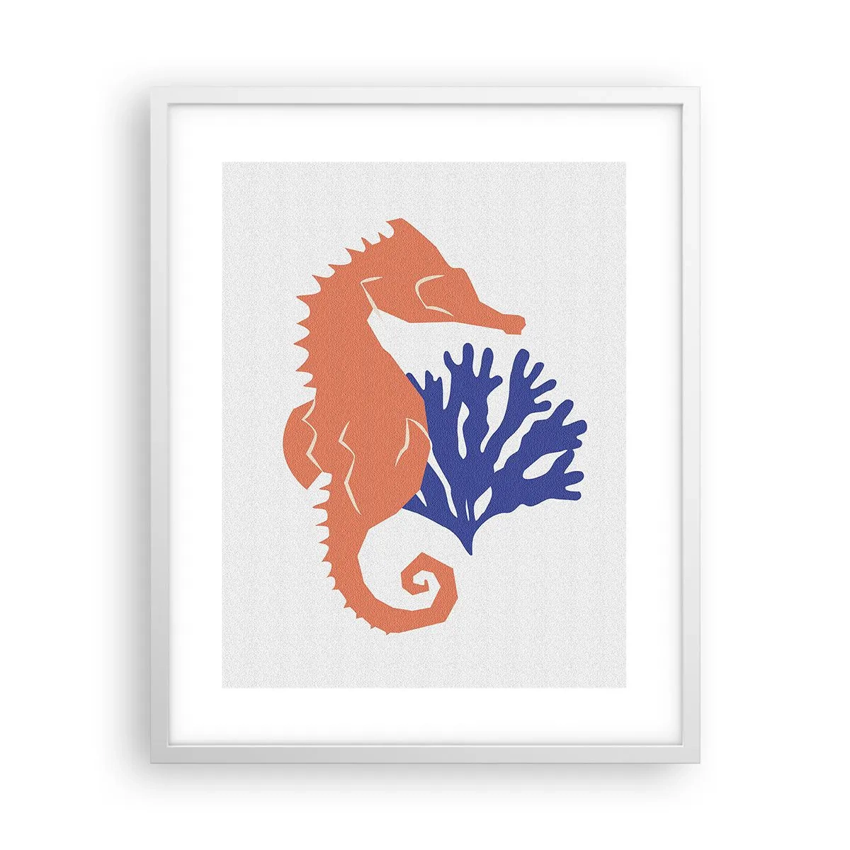 Plakat w białej ramie - Na podwodnej łące - 40x50 cm